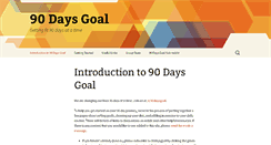 Desktop Screenshot of 90daysgoal.com