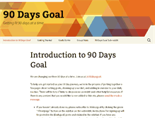 Tablet Screenshot of 90daysgoal.com